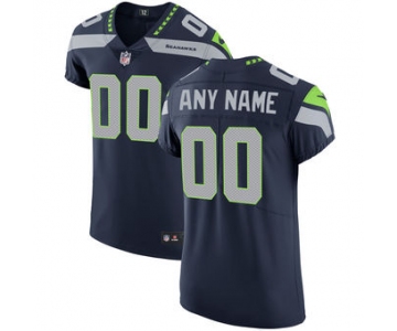 Men's Seattle Seahawks Nike Navy Vapor Untouchable Custom Elite Jersey