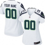 Women's Nike Seattle Seahawks Customized White Limited Jersey