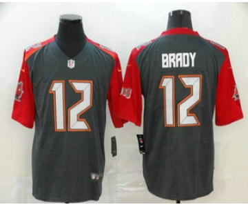 Men's Tampa Bay Buccaneers #12 Tom Brady 2020 Nike Pewter Inverted Legend Jersey