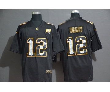 Men's Tampa Bay Buccaneers #12 Tom Brady Jesus Faith Black Vapor Untouchable Stitched NFL Nike Limited Jersey