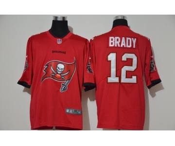 Men's Tampa Bay Buccaneers #12 Tom Brady Red 2020 Big Logo Vapor Untouchable Stitched NFL Nike Fashion Limited Jersey