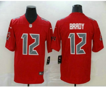 Men's Tampa Bay Buccaneers #12 Tom Brady Red 2020 Color Rush Fashion NFL Nike Limited Jersey