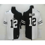 Men's Tampa Bay Buccaneers #12 Tom Brady White Black Peaceful Coexisting 2020 Vapor Untouchable Stitched NFL Nike Limited Jersey