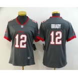 Women's Tampa Bay Buccaneers #12 Tom Brady Gray 2020 NEW Vapor Untouchable Stitched NFL Nike Limited Jersey