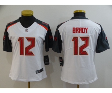 Women's Tampa Bay Buccaneers #12 Tom Brady White 2020 Vapor Untouchable Stitched NFL Nike Limited Jersey