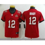 Youth Tampa Bay Buccaneers #12 Tom Brady Red 2021 Super Bowl LV Vapor Untouchable Stitched Nike Limited NFL Jersey
