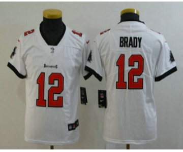 Youth Tampa Bay Buccaneers #12 Tom Brady White 2020 NEW Vapor Untouchable Stitched NFL Nike Limited Jersey