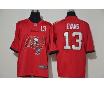 Men's Tampa Bay Buccaneers #13 Mike Evans Red 2020 Big Logo Number Vapor Untouchable Stitched NFL Nike Fashion Limited Jersey