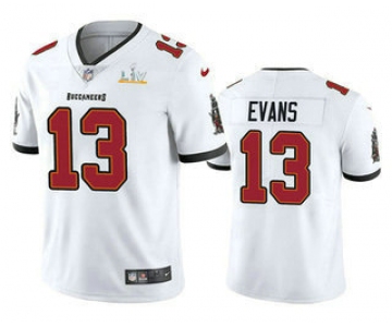 Men's Tampa Bay Buccaneers #13 Mike Evans White 2021 Super Bowl LV Vapor Untouchable Stitched Nike Limited NFL Jersey