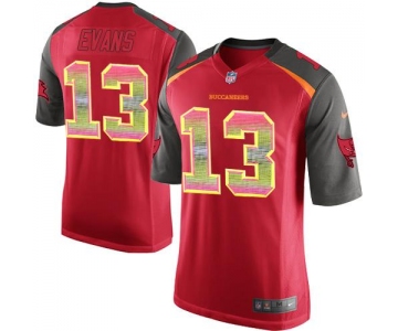 Nike Buccaneers #13 Mike Evans Red Team Color Men's Stitched NFL Limited Strobe Jersey