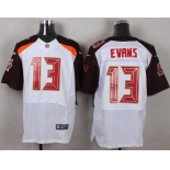 Nike Tampa Bay Buccaneers #13 Mike Evans White Men's Stitched NFL New Elite Jersey