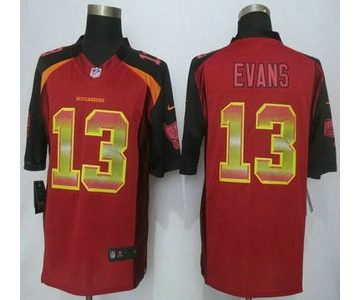 Tampa Bay Buccaneers #13 Mike Evans Red Strobe 2015 NFL Nike Fashion Jersey