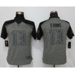 Women's Tampa Bay Buccaneers #13 Mike Evans Gray Gridiron Stitched NFL Nike Limited Jersey