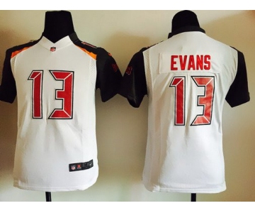 Youth Tampa Bay Buccaneers #13 Mike Evans White Road NFL Nike Game Jersey