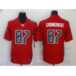Men's Tampa Bay Buccaneers #87 Rob Gronkowski Red 2020 Color Rush Fashion NFL Nike Limited Jersey