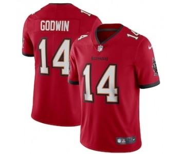 Men's Nike Tampa Bay Buccaneers#14 Chris Godwin Red Vapor Limited Jersey