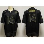 Men's Tampa Bay Buccaneers #14 Chris Godwin Black 2020 Salute To Service Stitched NFL Nike Limited Jersey