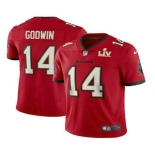 Men's Tampa Bay Buccaneers #14 Chris Godwin Red 2021 Super Bowl LV Vapor Untouchable Stitched Nike Limited NFL Jersey