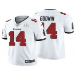 Men's Tampa Bay Buccaneers #14 Chris Godwin White 2021 Super Bowl LV Vapor Untouchable Stitched Nike Limited NFL Jersey