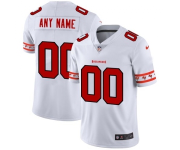 Men's Tampa Bay Buccaneers Custom Nike White Team Logo Vapor Limited NFL Jersey