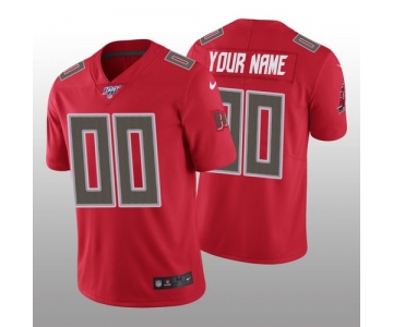 Men's Tampa Bay Buccaneers Custom Red Vapor Limited 100th Season Jersey