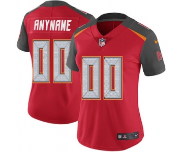 Women's Nike Tampa Bay Buccaneers Home Red Customized Vapor Untouchable Limited NFL Jersey
