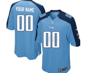 Kids' Nike Tennessee Titans Customized Light Blue Game Jersey