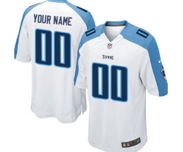 Men's Nike Tennessee Titans Customized White Limited Jersey