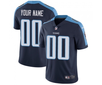 Men's Nike Tennessee Titans Navy Customized Vapor Untouchable Player Limited Jersey
