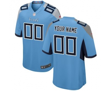 Men's Tennessee Titans Nike Light Blue 2018 Custom Game Jersey