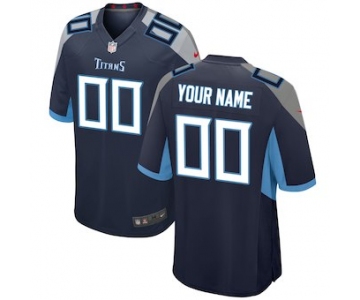 Men's Tennessee Titans Nike Navy 2018 Custom Game Jersey