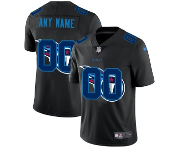 Tennessee Titans Custom Men's Nike Team Logo Dual Overlap Limited NFL Jersey Black