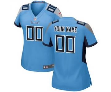 Women's Tennessee Titans Nike Light Blue 2018 Custom Game Jersey