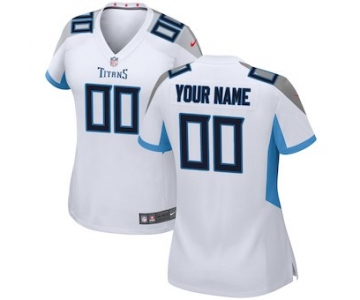 Women's Tennessee Titans Nike White 2018 Custom Game Jersey