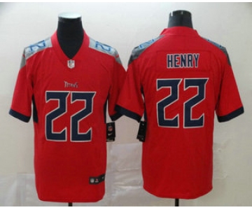 Men's Tennessee Titans #22 Derrick Henry Red 2019 Inverted Legend Stitched NFL Nike Limited Jersey