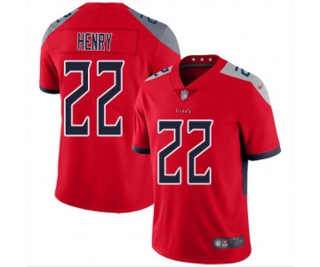 Men's Womens Youth Kids Tennessee Titans #22 Derrick Henry Nike Red Stitched NFL Vapor Untouchable Limited Jersey
