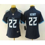 Women's Tennessee Titans #22 Derrick Henry Nike Navy Blue New 2018 Vapor Untouchable Limited Jersey
