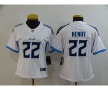 Women's Tennessee Titans #22 Derrick Henry White New 2018 Vapor Untouchable Limited Jersey