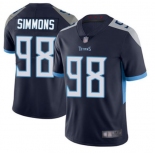 Men's Tennessee Titans #98 Jeffery Simmons Navy Vapor Untouchable Limited Stitched Jersey