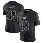 Men's Womens Youth Kids Washington Commanders #99 Chase Young Nike Black RFLCTV Limited Jersey
