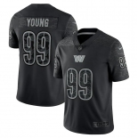 Men's Womens Youth Kids Washington Commanders #99 Chase Young Nike Black RFLCTV Limited Jersey