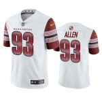 Men's Womens Youth Kids Washington Commanders #93 Jonathan Allen White Vapor Untouchable Stitched Football Jersey