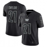 Men's Womens Youth Kids Washington Commanders #21 Sean Taylor Nike Black RFLCTV Limited Jersey