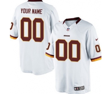 Kids' Nike Washington Redskins Customized White Limited Jersey