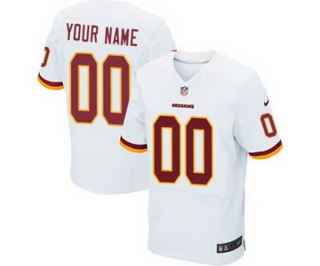 Men's Nike Washington Redskins Customized 2013 White Elite Jersey