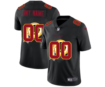 Washington Redskins Custom Men's Nike Team Logo Dual Overlap Limited NFL Jersey Black