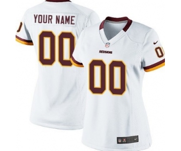 Women's Nike Washington Redskins Customized White Limited Jersey