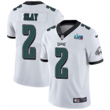Mens Womens Youth Kids Philadelphia Eagles #2 Darius Slay Jr. White Super Bowl LVII Patch Stitched Vapor Untouchable Limited Jersey
