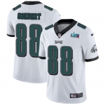 Mens Womens Youth Kids Philadelphia Eagles #88 Dallas Goedert White Super Bowl LVII Patch Stitched Vapor Untouchable Limited Jersey