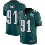 Mens Womens Youth Kids Philadelphia Eagles #91 Fletcher Cox Green Team Color Super Bowl LVII Patch Stitched Vapor Untouchable Limited Jersey